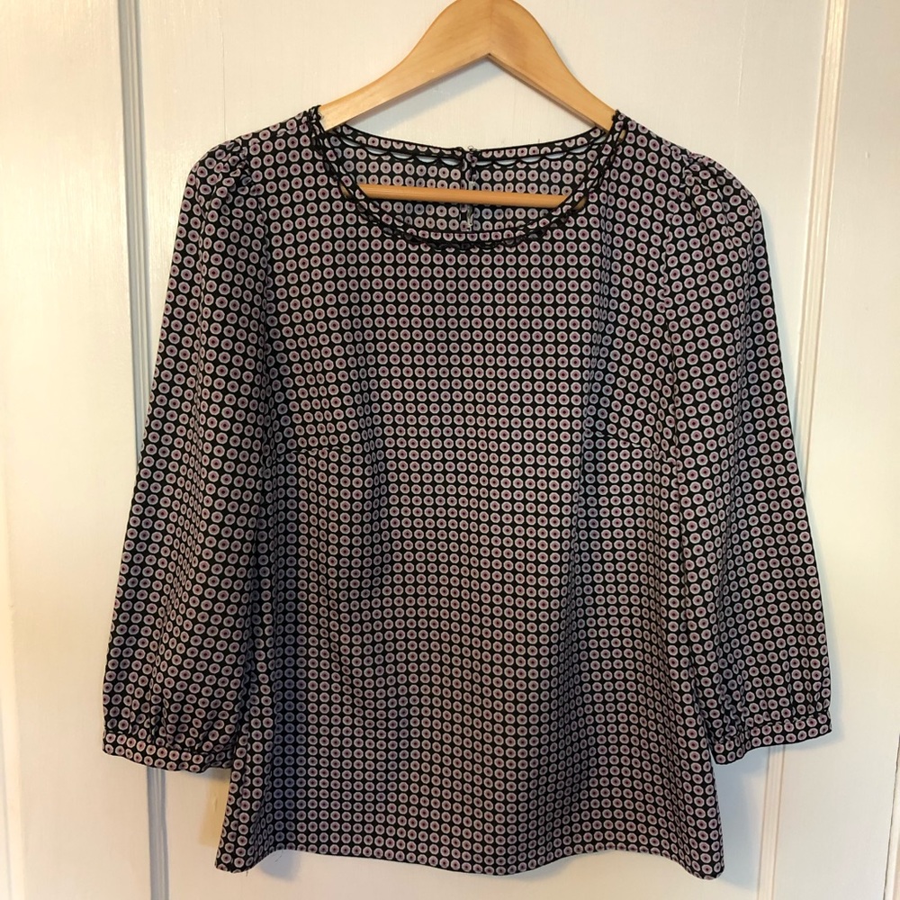 J. Crew geo dot blouse